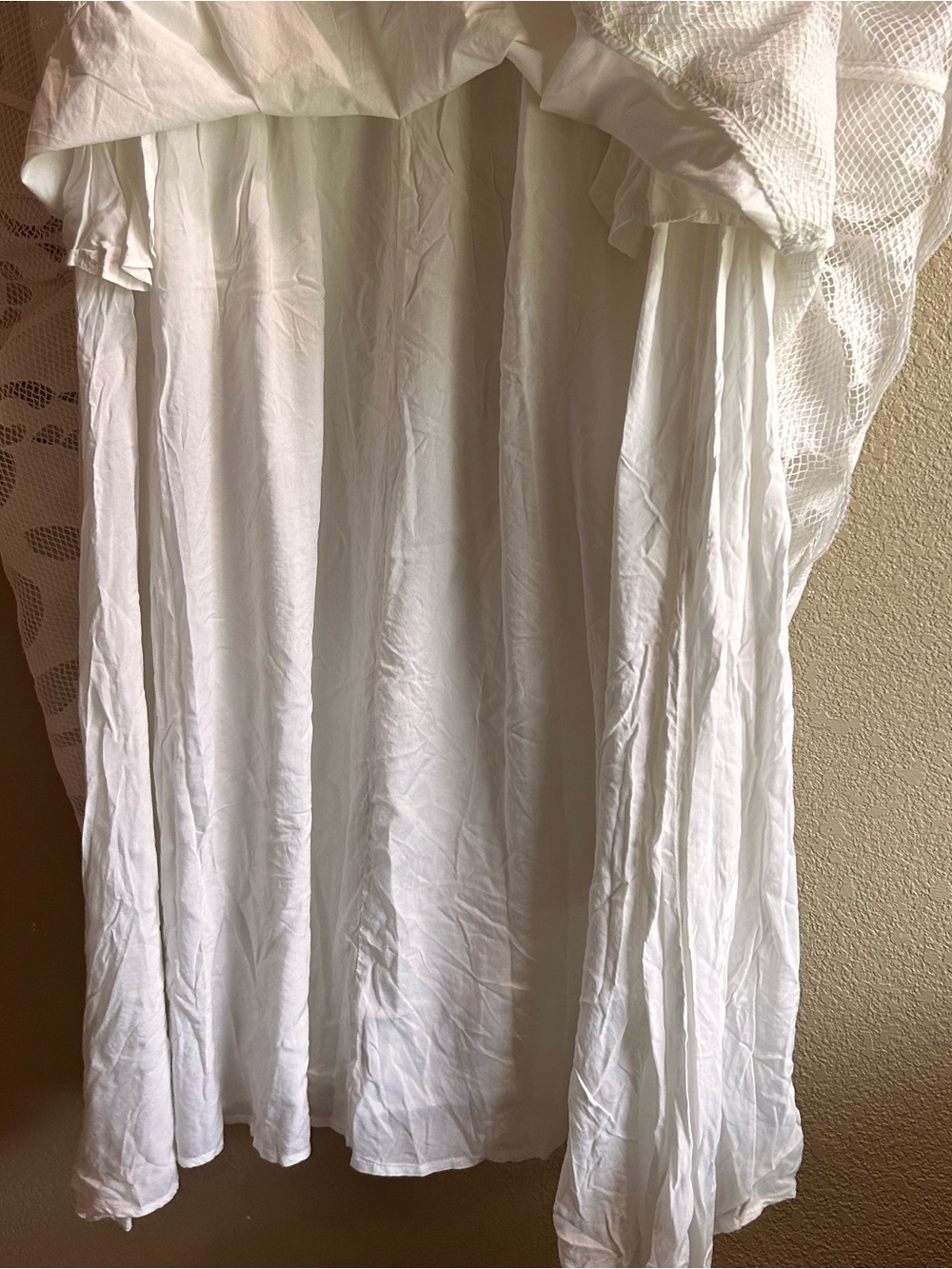 Anthropologie Somerset White Eyelet Maxi Dress 1X - Picture 8 of 11
